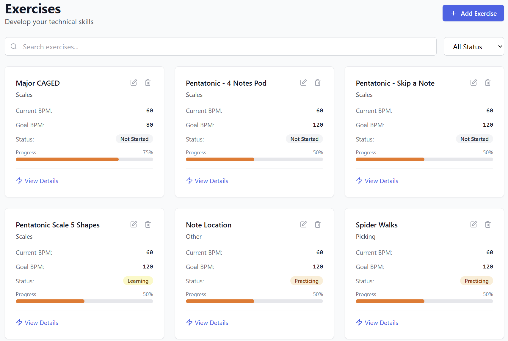 CabinJam Exercises Screenshot